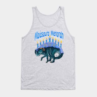 TWD Holidinos: Maiasaura Menorah (Text) Tank Top